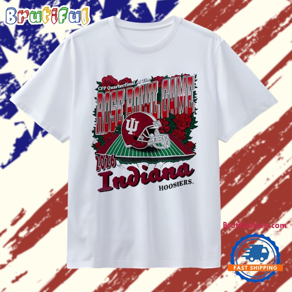 Indiana Hoosiers 2026 Cfp Quarterfinal At The Rose Bowl Game Helmet T Shirt