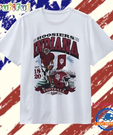 Indiana Hoosiers Football Est 1820 Player Helmet Graphic T Shirt