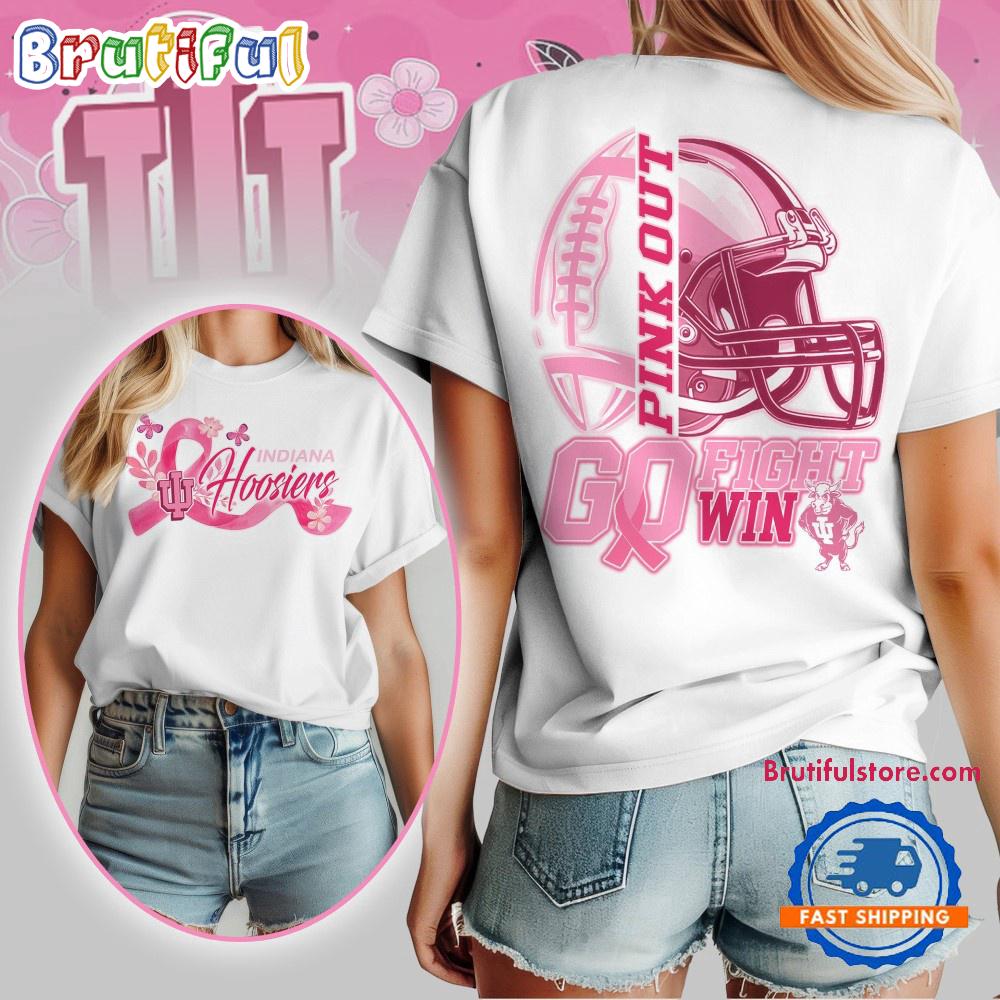 Indiana Hoosiers Tackle Breast Cancer Unisex T Shirt
