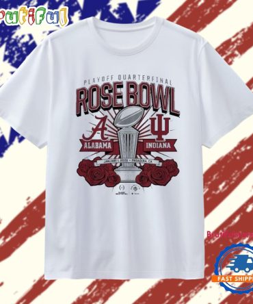 Indiana Hoosiers Vs Alabama Crimson Tide 2025 College Football Playoffs Rose Bowl T Shirt