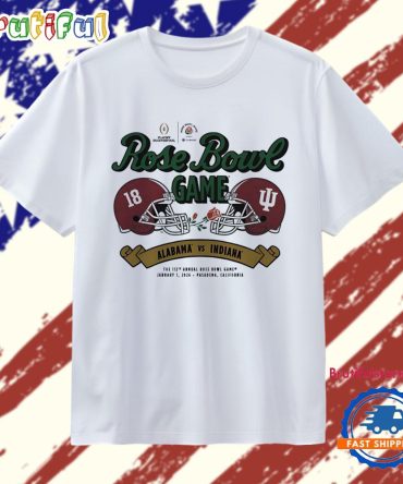 Indiana Vs Alabama 2026 Rose Bowl Game Helmet Matchup T Shirt