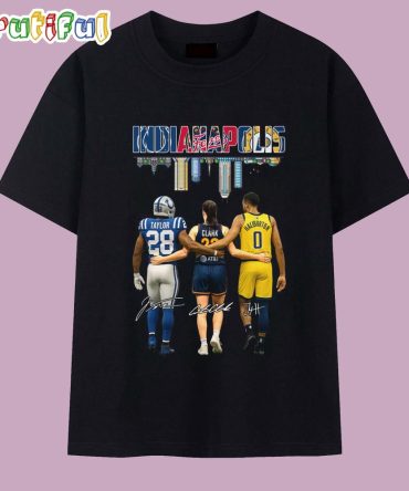 Indianapolis Basketball Team Sporty Graphic Signature 2025 T Shirt