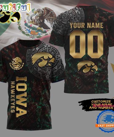 Iowa Hawkeyes Mexican Heritage New Unisex 3D Shirt