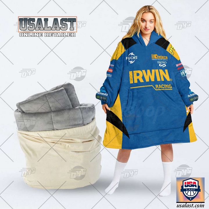 Personalized V8 Supercars Team 18 Irwin Racing Mark Winterbottom Blanket Hoodie Hoodie Blanket