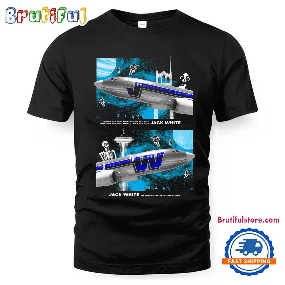 Jack White Sept 29-30 & Oct 1 2024 Live At Portland And Seattle T Shirt