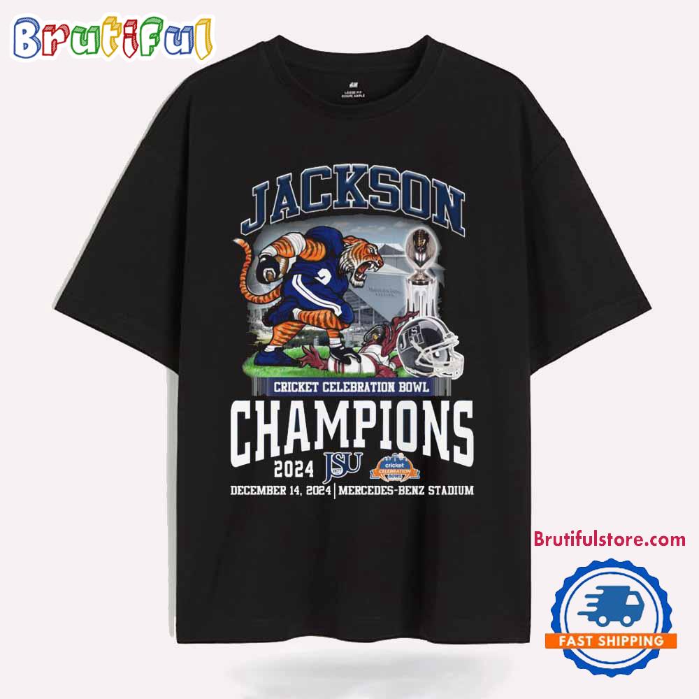 Jackson State Tigers Cricket Celebration Bowl Champions 2024 T Shirt
