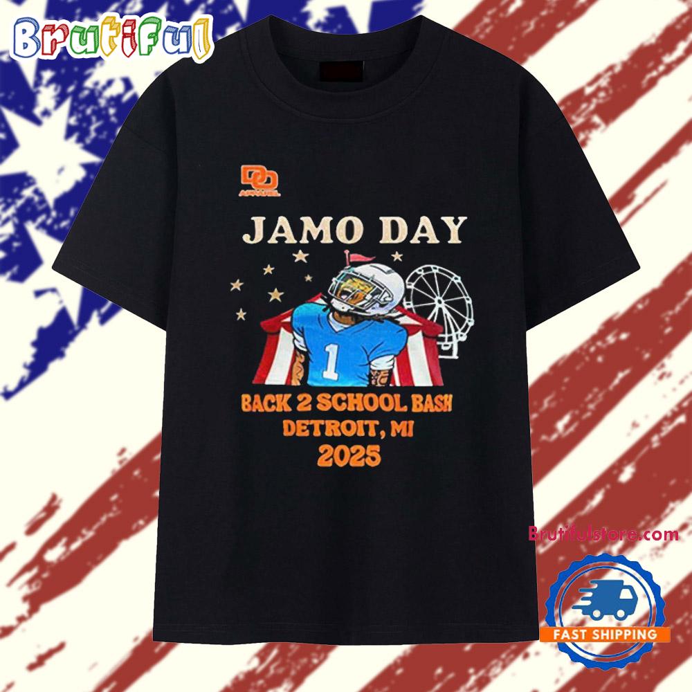 Jameson Williams Lions Jamo Day Back 2 School Bash 2025 T Shirt