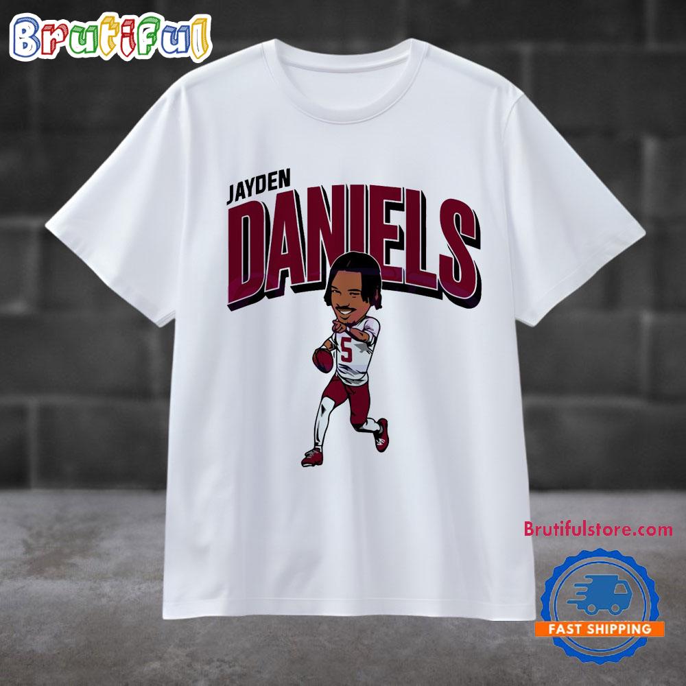 Jayden Daniels Caricature Washington Football Player Limited Edition T Shirt