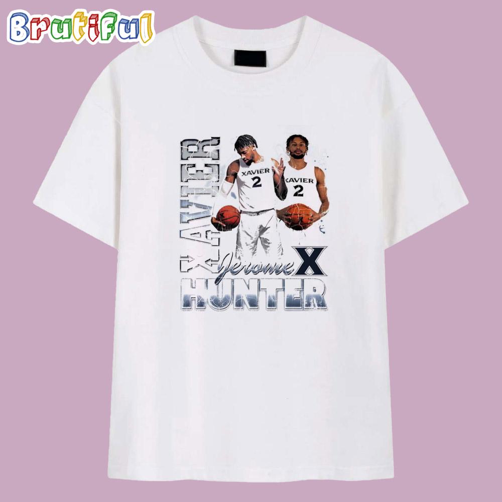 Jerome Hunter Xavier Basketball Graphic T Shirt