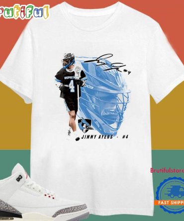 Jimmy Ayers Johns Hopkins Lacrosse Big Face T Shirt