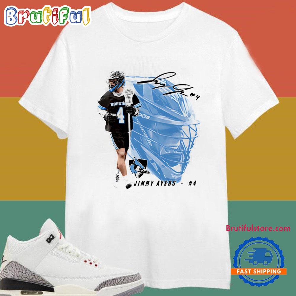 Jimmy Ayers Johns Hopkins Lacrosse Big Face T Shirt