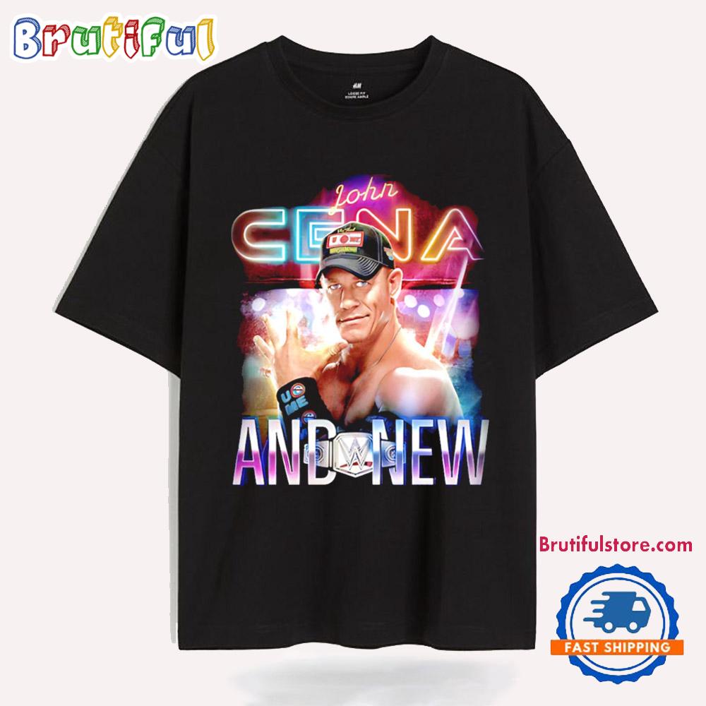 John Cena And New Wwe Champions Neon T Shirt