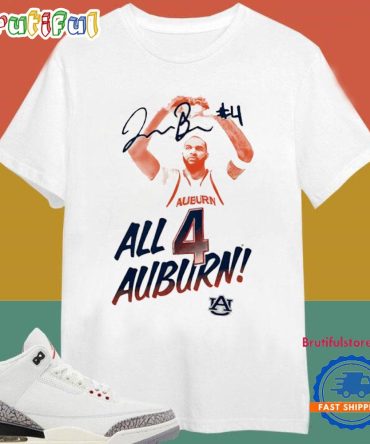 Johni Broome All 4 Auburn Tigers Signature T Shirt
