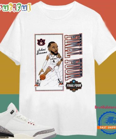 Johni Broome Auburn Tigers 2025 Final Four March Madness T Shirt