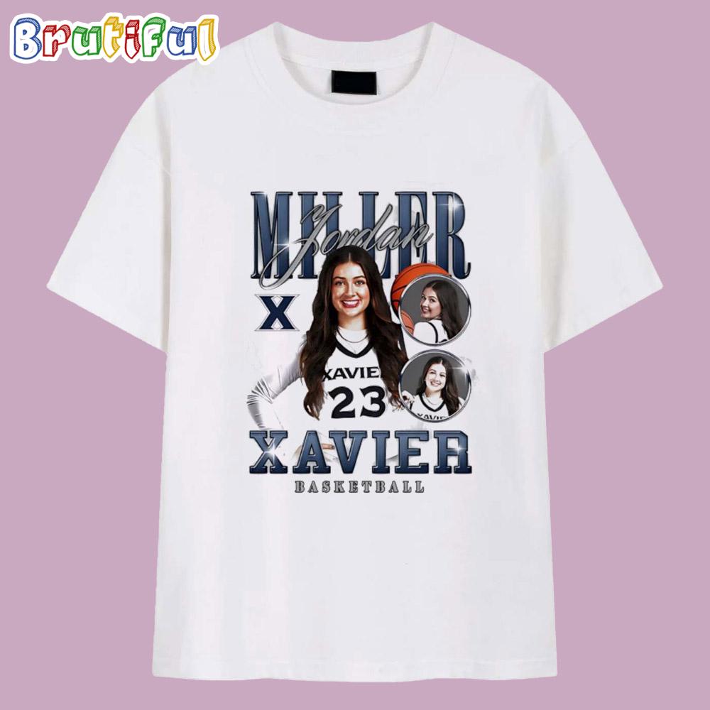 Jordan Miller Xavier Basketball Illustrated T Shirt