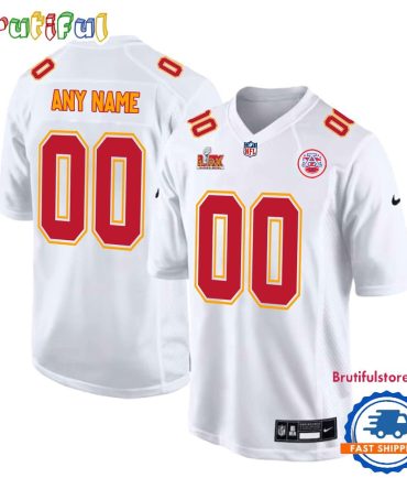 Kansas City Chiefs 2025 Super Bowl Lix Custom Name And Number Football Jersey