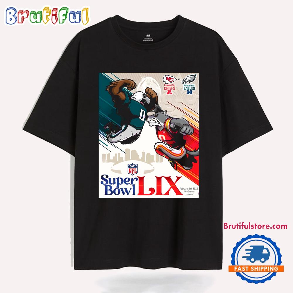 Kc Wolf Vs Swoop Super Bowl Lix Feb 9 2025 T Shirt