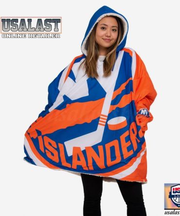 New York Islanders Nhl Fleece Hoodie Blanket