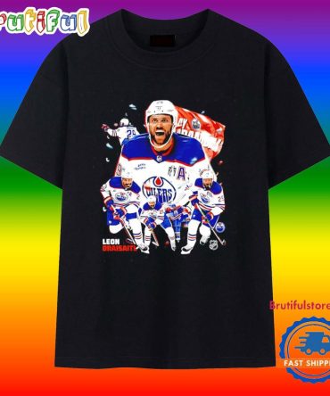 Leon Draisaitl Edmonton Oilers Player Collage T Shirt