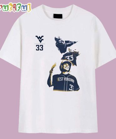 Logan Sauve West Virginia Mountaineers Illustrated T Shirt