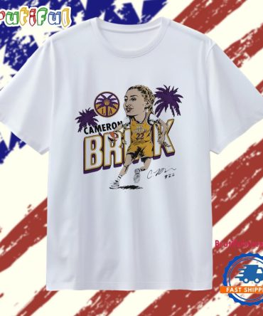 Los Angeles Sparks Cameron Brink Signature Caricature T Shirt