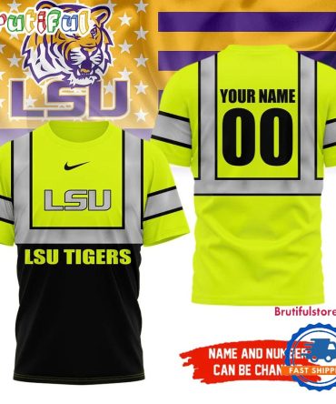 Lsu Tigers Ncaa Hi Vis Safety Unisex 3D Shirt