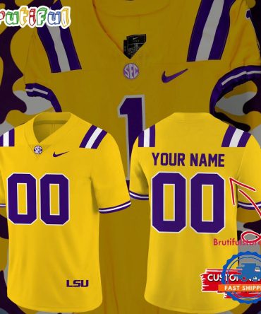 Lsu Tigers Special Edition Gold Uniform Football Jersey