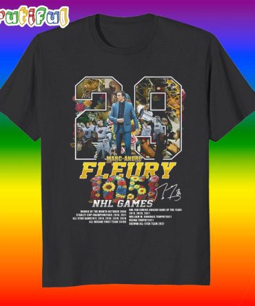 Mardc Andre Fleury Nhl Game 2025 T Shirt