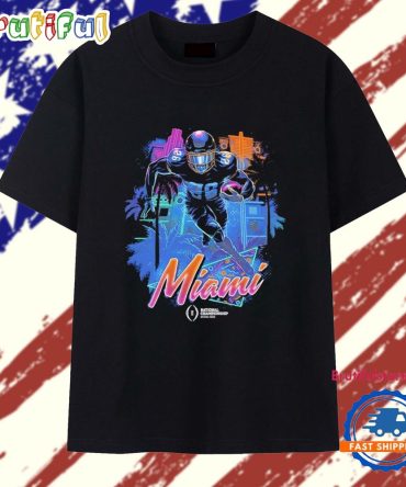 Miami College Football Playoff National Championship Game 2026 City Neon T Shirt