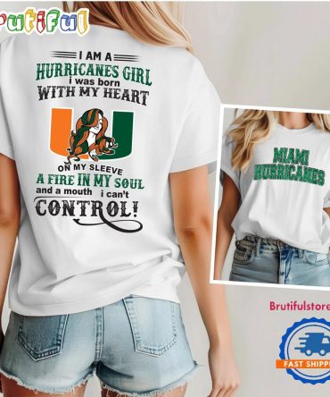 Miami Hurricanes Ncaa Girl Fan Unisex 3D Shirt
