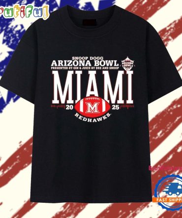 Miami Redhawks 2025 Snoop Dogg Arizona Bowl Logo T Shirt