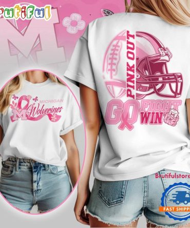 Michigan Wolverines Tackle Breast Cancer Unisex T Shirt