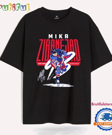 Mika Zibanejad New York Rangers Wrister Signature T Shirt