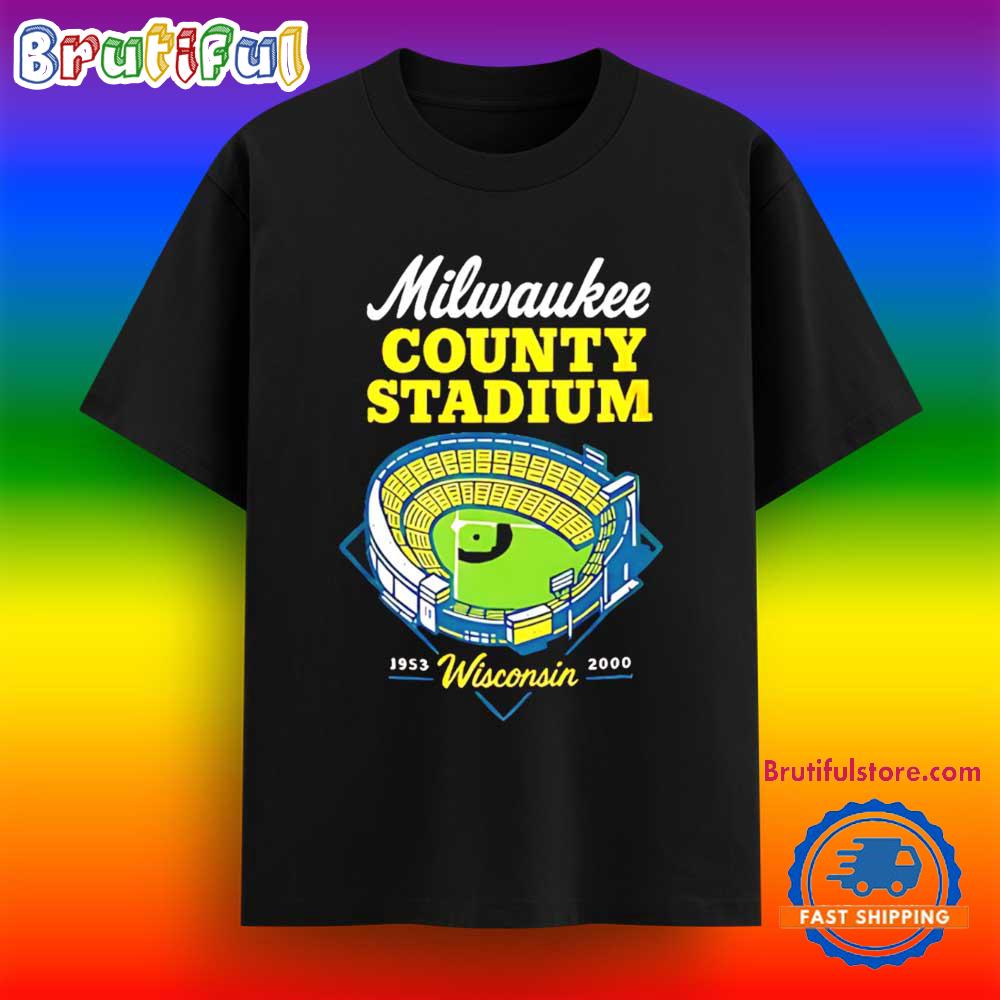 Milwaukee County Stadium Wisconsin T Shirt