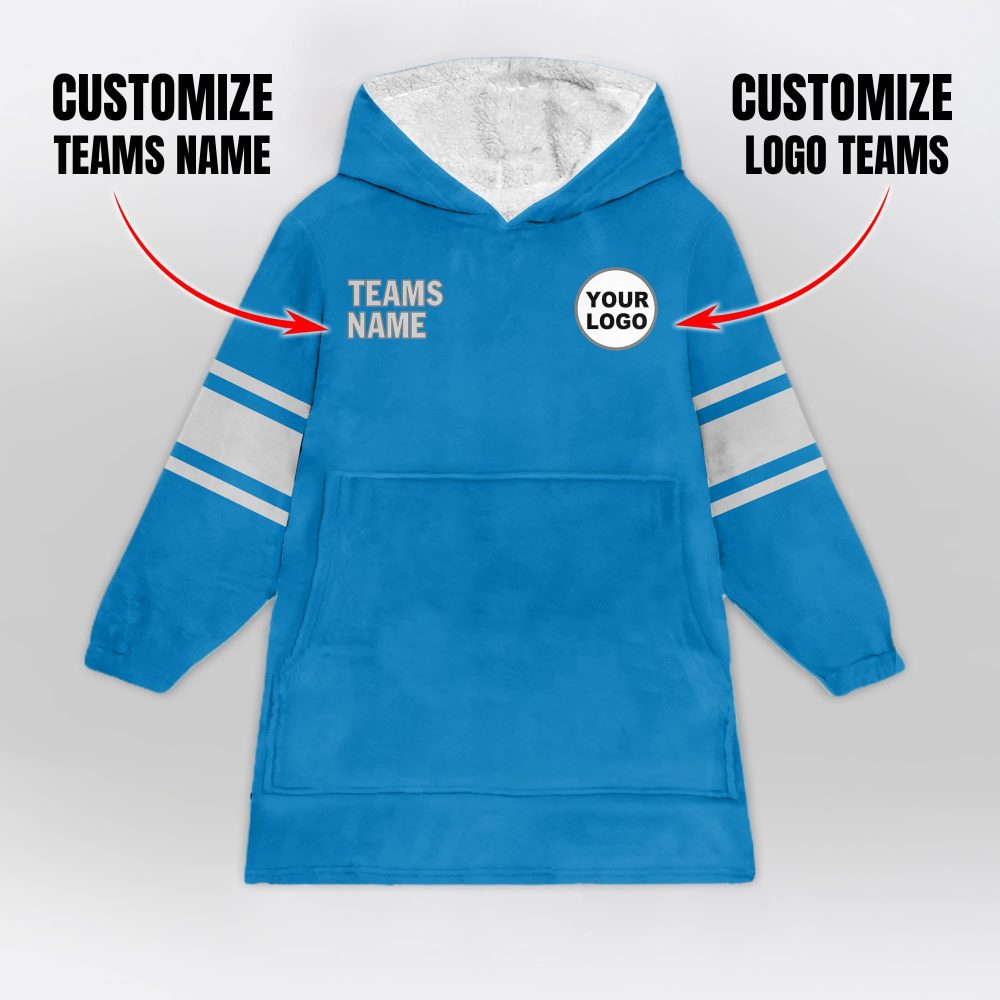 Detroit Football Blanket Hoodie
