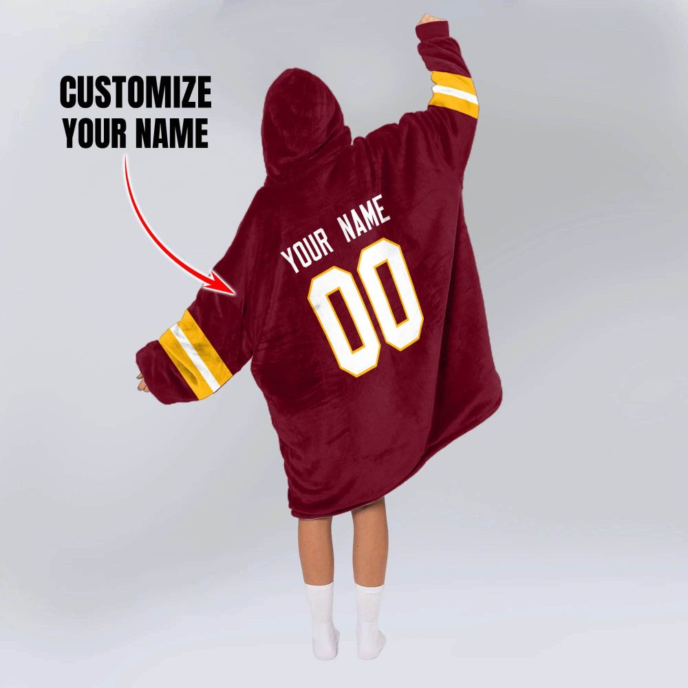 Washington Football Blanket Hoodie - Image 2