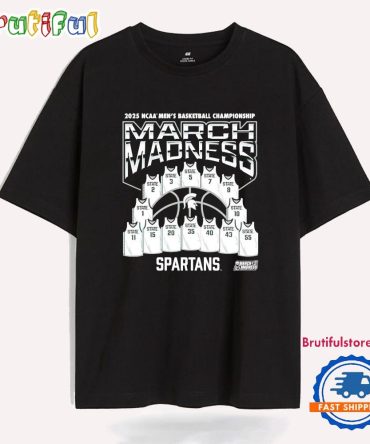 Msu Spartans Men’S Basketball Jersey March Madness 2025 T Shirt