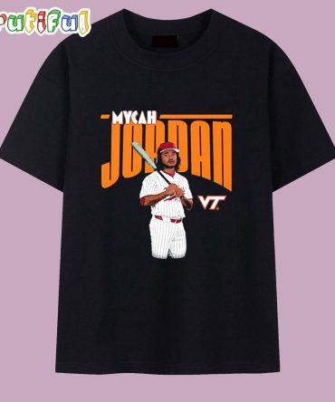 Mycah Jordan Virginia Tech Baseball Illustrated T Shirt