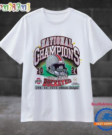 National Champions 2024 Ohio State Buckeyes Football Helmet T Shirt