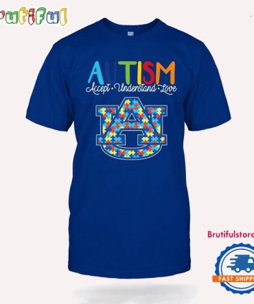 Ncaa Auburn Tigers Autism Accept Understand Love T-Shirt
