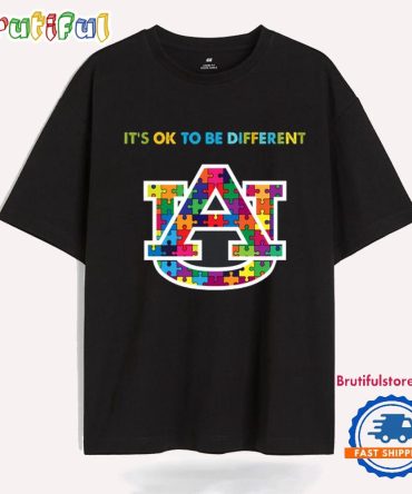 Ncaa Auburn Tigers Special Autism Awareness It'S Ok To Be Different T-Shirt