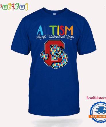 Ncaa Cornell Big Red Autism Accept Understand Love T-Shirt