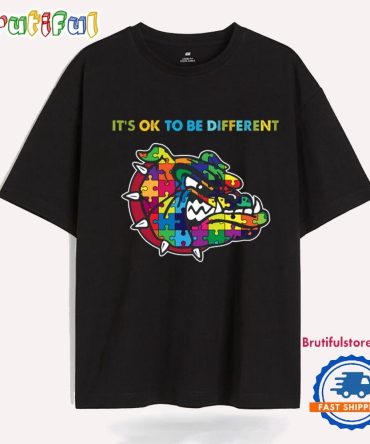 Ncaa Gonzaga Bulldogs Special Autism Awareness It'S Ok To Be Different T-Shirt