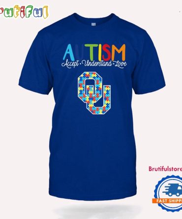 Ncaa Oklahoma Sooners Autism Accept Understand Love T-Shirt