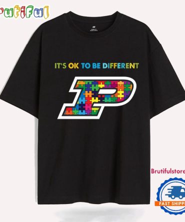 Ncaa Purdue Boilermakers Special Autism Awareness It'S Ok To Be Different T-Shirt