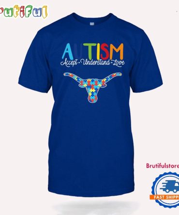 Ncaa Texas Longhorns Autism Accept Understand Love T-Shirt