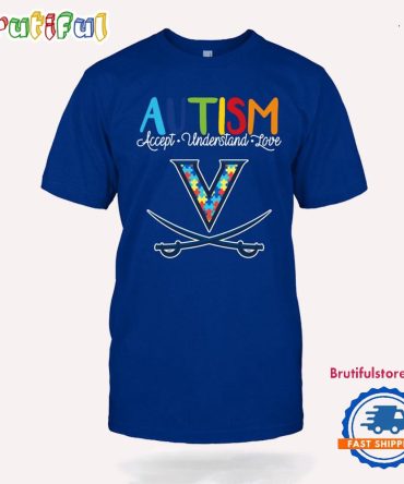 Ncaa Virginia Cavaliers Autism Accept Understand Love T-Shirt