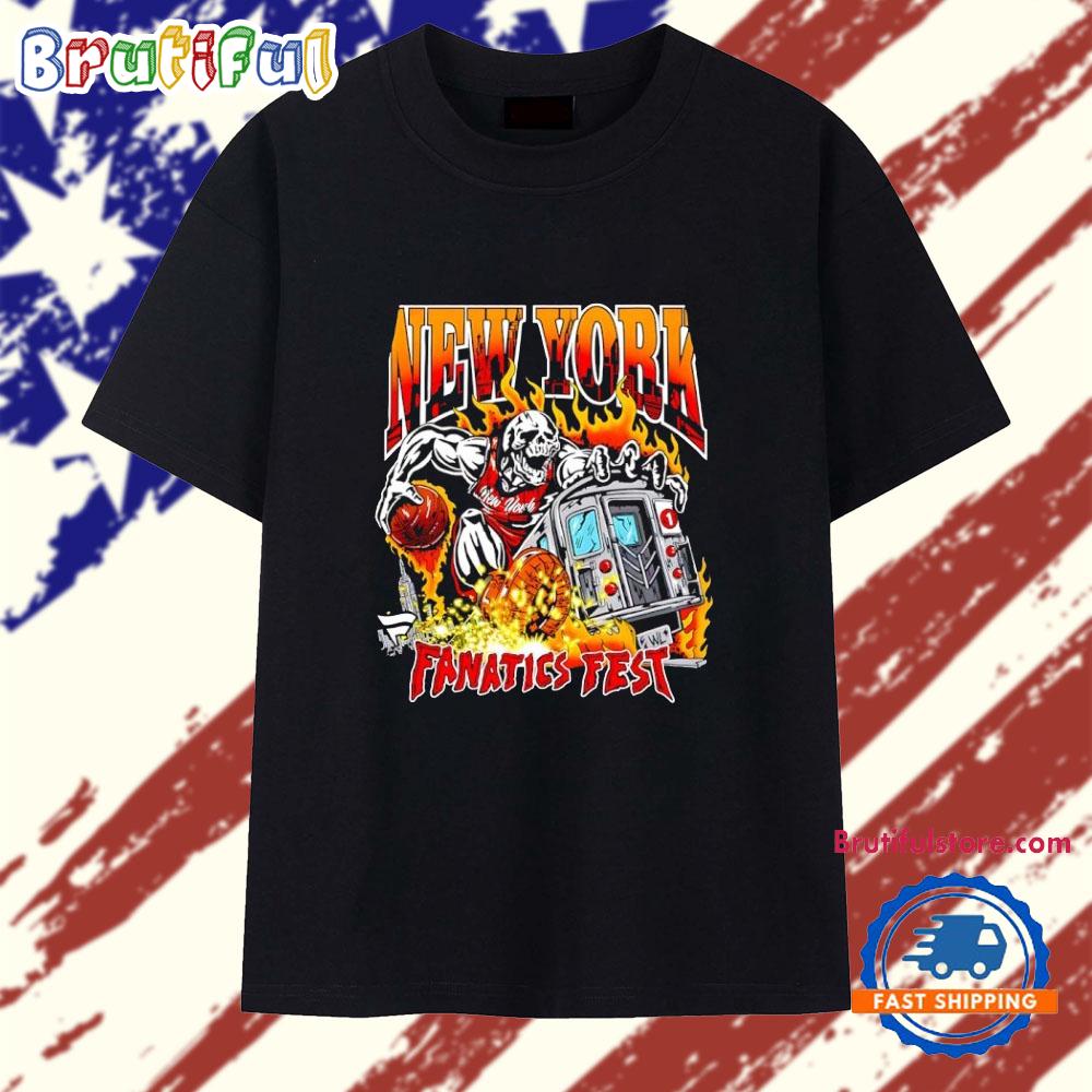 New York Fanatics Fest Player Skeleton T Shirt