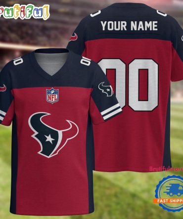 Nfl Houston Texans Team New Season Personalized Football Jersey