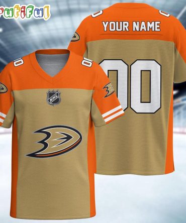 Nhl Anaheim Ducks Hockey Team Personalized Football Jersey
